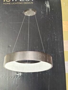 15 West ALIDA Matte Black LED Circular Pendant Light